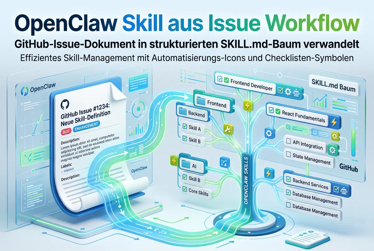 Skill aus Issue — GitHub-Issues in OpenClaw-Skills verwandeln
